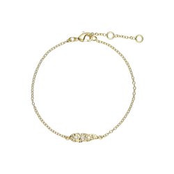 PURE BY NAT IRIS BRACELET OBLONG PANDANT G/B - 40696