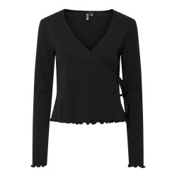 PIECES KITTE V-NECK WRAP TOP SORT - 17163784