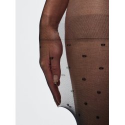 PIECES NEW NIKOLINE 20 DEN DOT TIGHTS SORT - 17134440