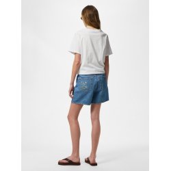 PIECES SKY HW EMBROIDERY DENIM SHORTS MEDIUM BLUE DENIM - 17148991