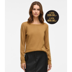  VILA RIL BISTRE/DARK MELANGE STRIK O HALS - 14054177