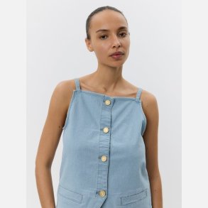 SOFIE SCHNOOR DENIM VEST LIGHT BLUE - S252115