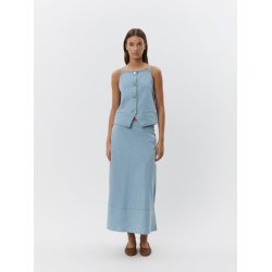SOFIE SCHNOOR DENIM VEST LIGHT BLUE - S252115