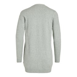 VILA RIL LIGHT GREY OPEN STRIK CARDIGAN - 14044041