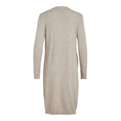 VILA RIL NATURAL MELANGE LONG STRIK CARDIGAN - 14042770