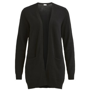 VILA RIL BLACK OPEN STRIK CARDIGAN - 14044041