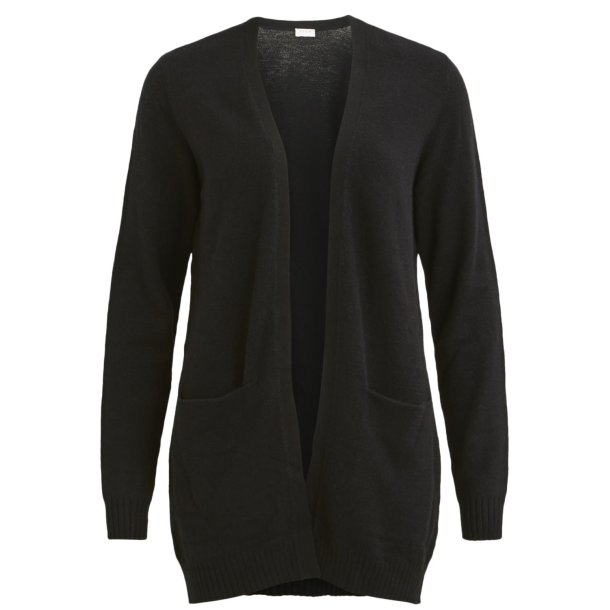 VILA RIL BLACK OPEN STRIK CARDIGAN - 14044041