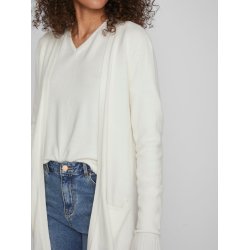 VILA RIL WHITE ELYSSIUM LONG STRIK CARDIGAN - 14042770