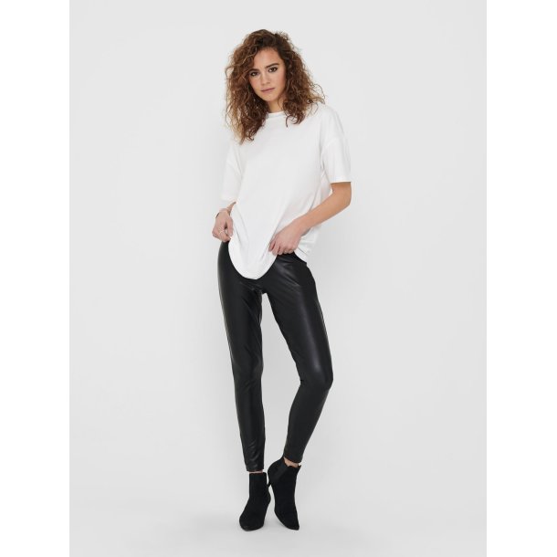 ONLY COOL COATED LEGGING SORT - 15187844