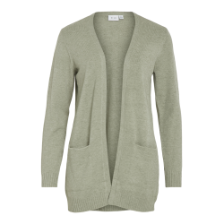  VILA RIL OIL GREEN MELANGE OPEN STRIK CARDIGAN - 14044041