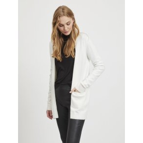 VILA RIL WHITE ALYSSUM OPEN STRIK CARDIGAN - 14044041