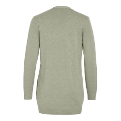  VILA RIL OIL GREEN MELANGE OPEN STRIK CARDIGAN - 14044041