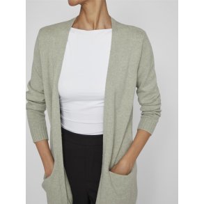  VILA RIL OIL GREEN MELANGE OPEN STRIK CARDIGAN - 14044041