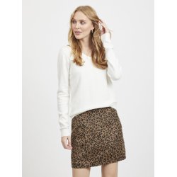 VILA RIL WHITE ALYSSUM STRIK V-HALS   - 14042769