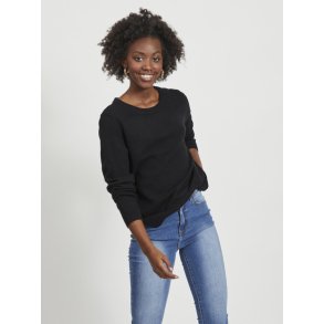VILA RIL BLACK  STRIK O-HALS - 14054177