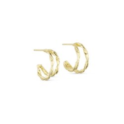 PURE BY NAT WILLOW DOUBLE HOOP EARRINGS G/B - 45967