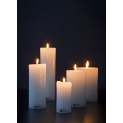 KUNSTINDUSTRIEN HVIDT BLOKLYS �-5CM/H-15CM