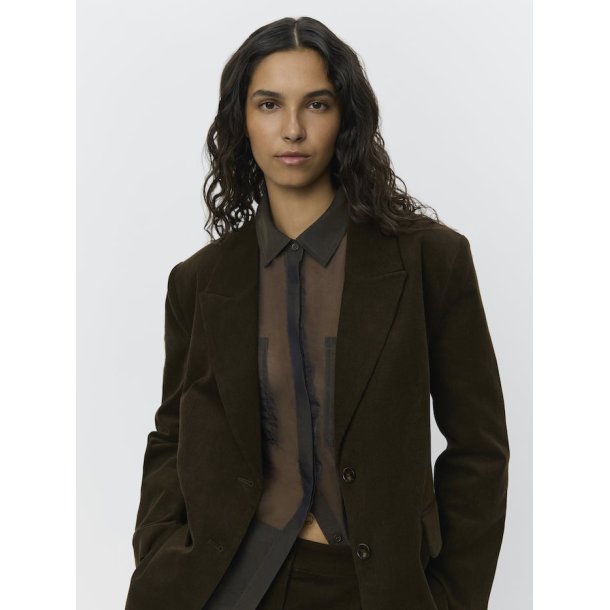 SOFIE SCHNOOR PENNYSW BLAZER DARK BROWN - S253354