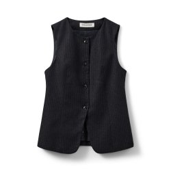 SOFIE SCHNOOR MERTHASW VEST BLACK - S253445