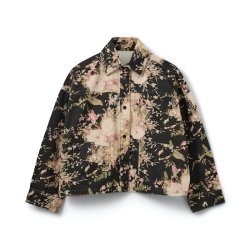 Sofie Schnoor Amayasw boxy denim jacket flower mix - S261126 