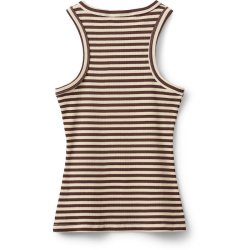 SOFIE SCHNOOR BECASW STRIPED RIB TANK TOP BROWN STRIPED - S262360