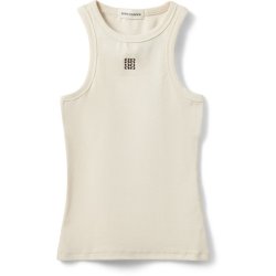 SOFIE SCHNOOR BECASW RIB TANK TOP CREAM WHITE - S262362