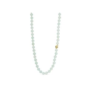 PURE BY NAT SHELLA GEMSTONE NECKLACE PREHNITE - 31879