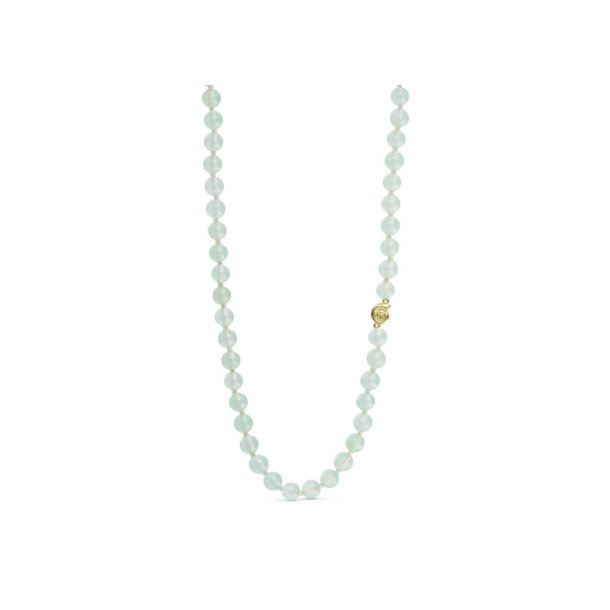PURE BY NAT SHELLA GEMSTONE NECKLACE PREHNITE - 31879