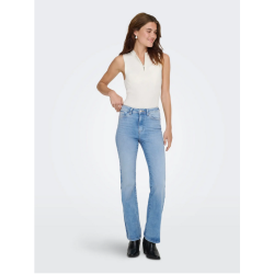 ONLY WAUW HW FLARD JEANS LIGHT BLUE DENIM - 15361594