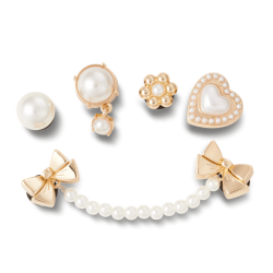 CROCS CHARMS PEARLY GOLD 5 PACK - 10014831