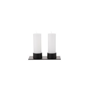 KUNSTINDUSTRIEN THE SQUARE FOR TO LYSESTAGE 5 CM. SORT - 10-KU5S2
