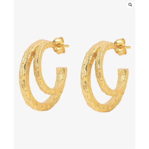  HULTQUIST DOUBLE CITY HOOPS S08023 - GULD