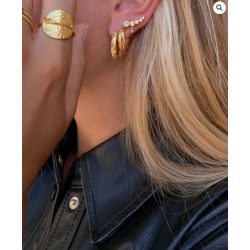  HULTQUIST DOUBLE CITY HOOPS S08023 - GULD
