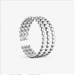 WOLFF JEWELRY MINI BOBLE RING SILVER - 1190
