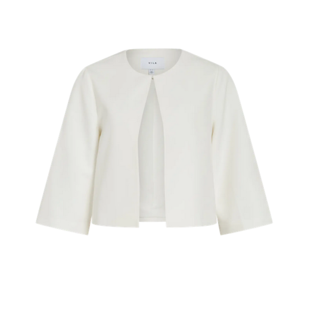 VILA GERY O-NECK 3/4 CLOUD DANCER BOLERO/DC - 14113299