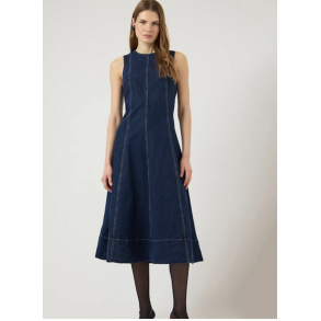 YAS TOVE LANG DENIM KJOLE MEDIUM BLUE DENIM - 26041224