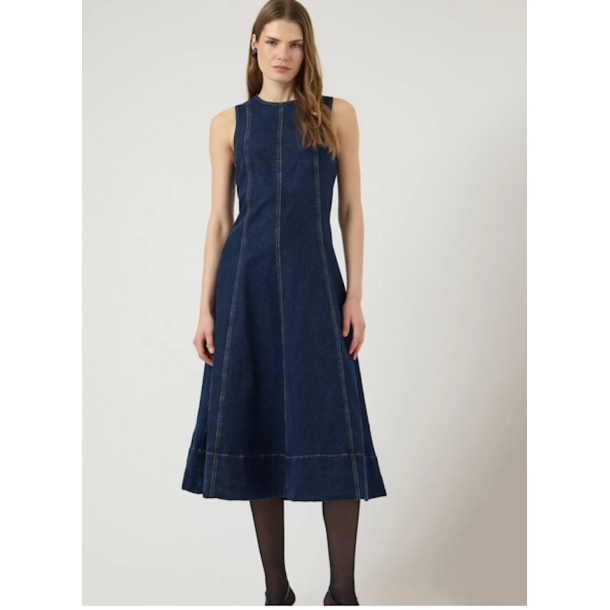 YAS TOVE LANG DENIM KJOLE MEDIUM BLUE DENIM - 26041224