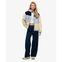 SUPERDRY HOODED FLEECE JACKET URBEN CREAM - W5011772A