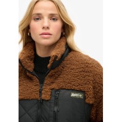 SUPERDRY WORKWEAR FLEECE HYBRID JACKET BISON BROWN � W5011771a