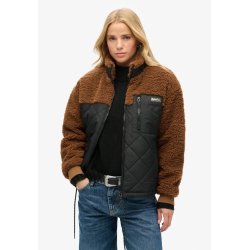 SUPERDRY WORKWEAR FLEECE HYBRID JACKET BISON BROWN � W5011771a