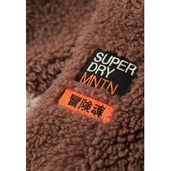 SUPERDRY SUPER SOFT MASH UP TEDDY FLEECE NUTMEG SPICE BROWN � W2012349A
