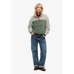 SUPERDRY SUPER SOFT MASH UP TEDDY FLEECE PURITAN GREY � W2012349A