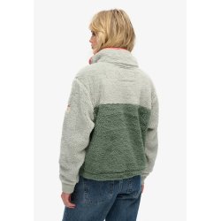 SUPERDRY SUPER SOFT MASH UP TEDDY FLEECE PURITAN GREY � W2012349A
