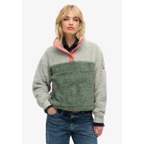 SUPERDRY SUPER SOFT MASH UP TEDDY FLEECE PURITAN GREY � W2012349A