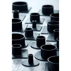  KUNSTINDUSTRIEN THE CIRCLE LYSESTAGE 7 CM. SORT - 10-CI7