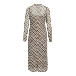 VILA VOLETTIS CHI L/S MIDI DRESS/BFS BIRCH - 14111123