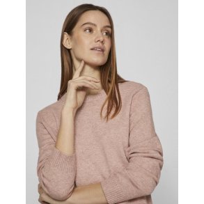 VILA RIL MISTY ROSE STRIK O-HALS - 14054177