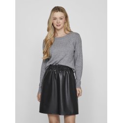  VILA RIL MEDIUM GREY STRIK RUND HALS - 14054177