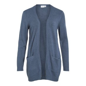 VILA RIL VINTAGE INDIGO OPEN STRIK CARDIGAN - 14044041