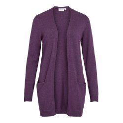 VILA RIL OPEN L/S  KNIT CARDIGAN NOOS IMPERIAL PURPLE - 14044041